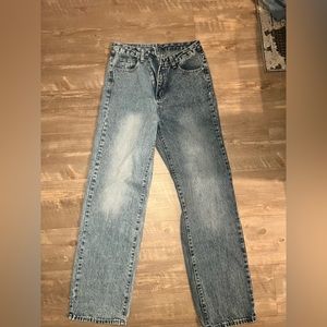 Two-tone High waisted jeans